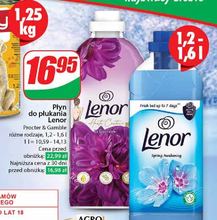 Płyn do płukania la desirable Lenor haute couture promocja