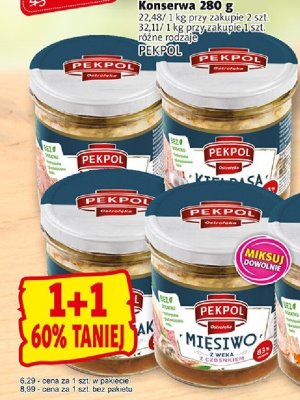 Konserwa 280 g różne rodzaje przy zakupie 2 szt. promocja w Prim Market