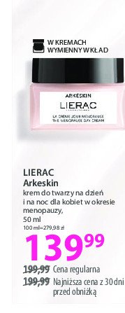 Krem na dzień LIERAC ARKESKIN promocja w Hebe