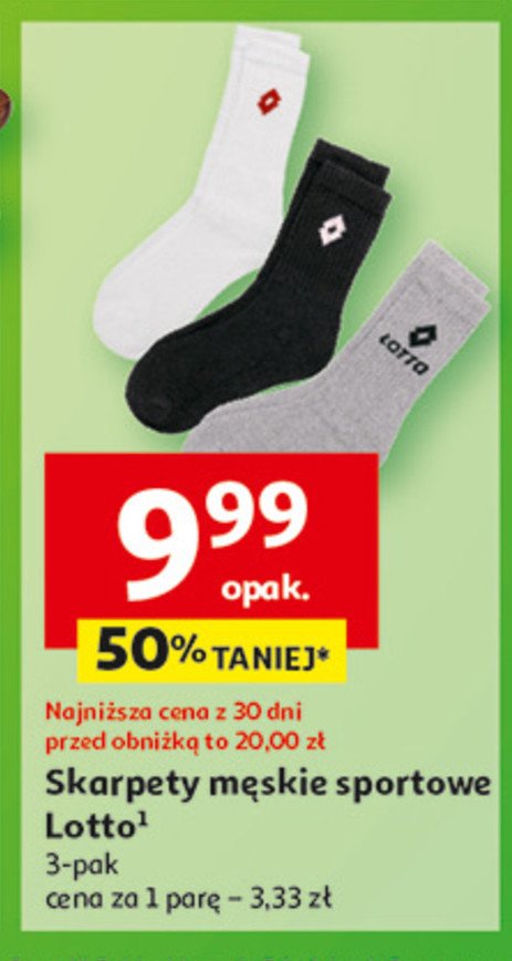 Skarpety męskie sportowe Lotto promocja w Auchan