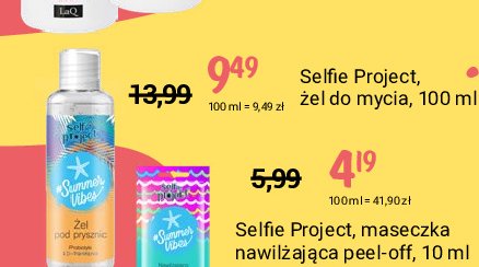Zel pod prysznic Selfie project summer vibes promocja