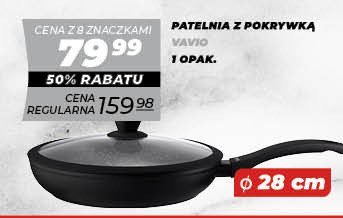 Patelnia z pokrywk膮 28 cm Vavio promocja