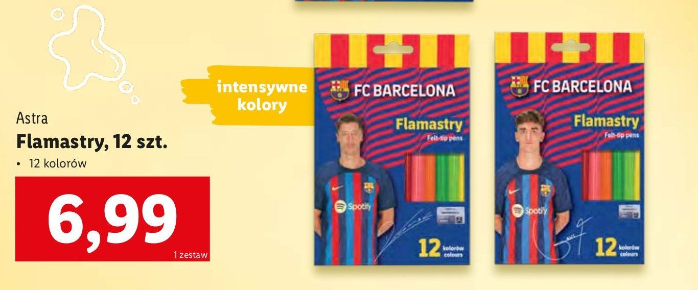 Flamastry fc barcelona Astra promocja