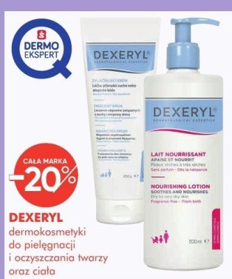 Dermokosmetyki DEXERYL do pielęgnacji i oczyszczania twarzy oraz ciała promocja w Super-Pharm