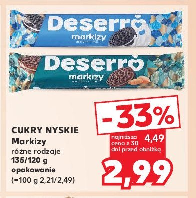 Ciastka markizy o smaku orzechowym Deserro promocja