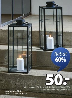 Latarnia VILLADS promocja w Jysk