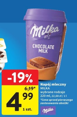 Napój mleczny promocja w Intermarche