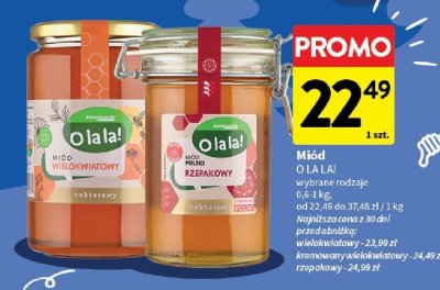 Miód, wybrane rodzaje promocja w Intermarche