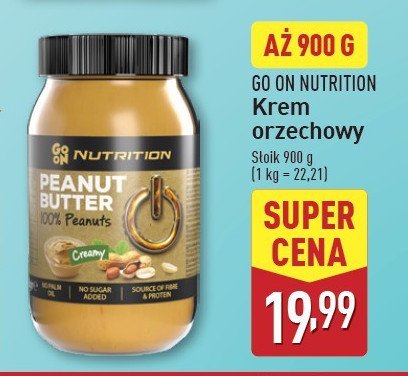 Masło orzechowe crunchy Sante go on! nutrition promocja w Aldi