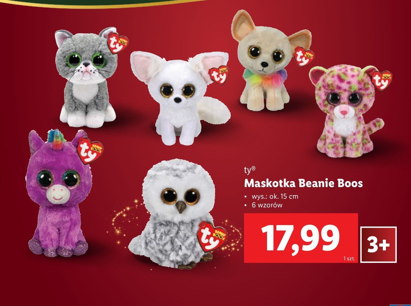 Maskotka beanie boos 15 cm promocja