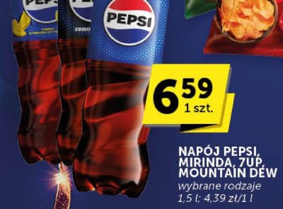Napój Pepsi, Mirinda, 7up, Mountain Dew wybrane rodzaje promocja w ABC