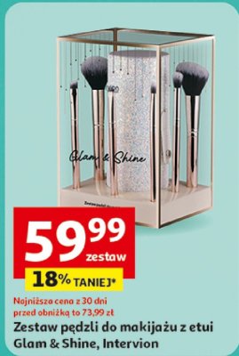 Zestaw pędzli do makijażu z etui Glam & Shine, Intervion promocja w Auchan