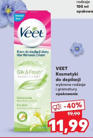 Krem do depilacji skóra sucha Veet silk & fresh promocja