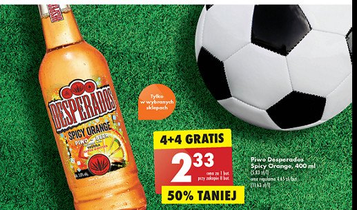 Piwo Desperados spicy orange promocja