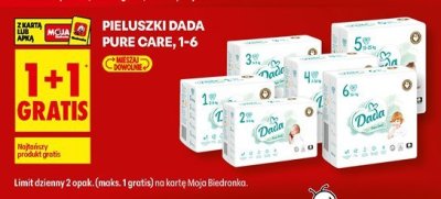 Pieluszki Dada Pure Care, 1-6 promocja w Biedronka