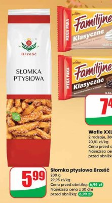 Wafle XXL Familijne Jutrzenka klasyczne śmietankowe 360 g promocja w Dino