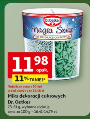 Miks dekoracji cukrowych Dr. Oetker promocja w Auchan
