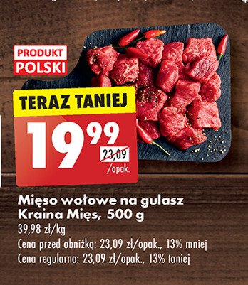 Mięso wołowe na gulasz Kraina mięs promocja