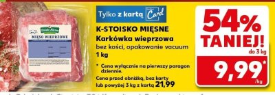 Karkówka wieprzowa bez kości Kaufland promocja