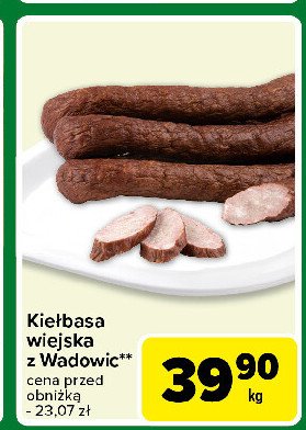 Kiełbasa wiejska z wadowic promocja