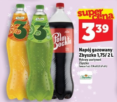Napój gazowany Zbyszko 1,75/2L promocja w TOPAZ