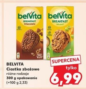 Ciastka musli z owocami Belvita promocja w Kaufland