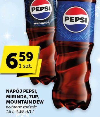 Napój Pepsi, Mirinda, 7UP, Mountain Dew wybrane rodzaje promocja w ABC
