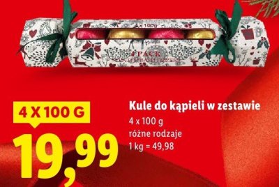 Kule do kąpieli w zestawie 4 szt. promocja w Lidl