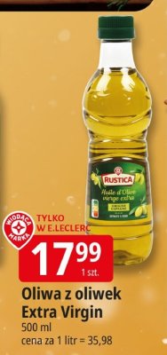Oliwa z oliwek Extra Virgin promocja w Leclerc