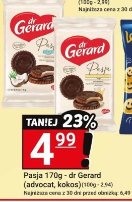 Ciastka Pasja advocat, kokos dr Gerard promocja w Hitpol