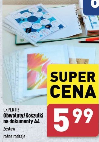 Koszulki na dokumenty a4 Expertiz promocja