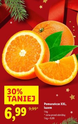 Pomarańcze XXL luzem promocja w Lidl