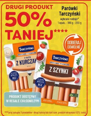 Parówki Tarczyński różne rodzaje promocja w POLOmarket