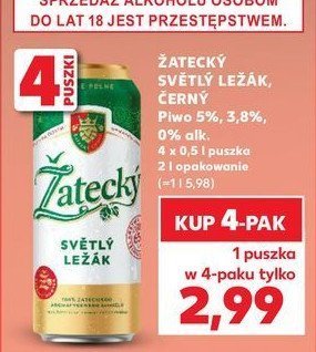 Piwo Zatecky svetly lezak promocja w Leclerc