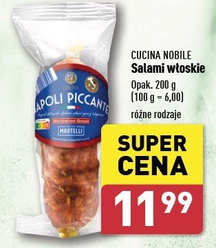 Salami włoskie Cucina nobile promocja