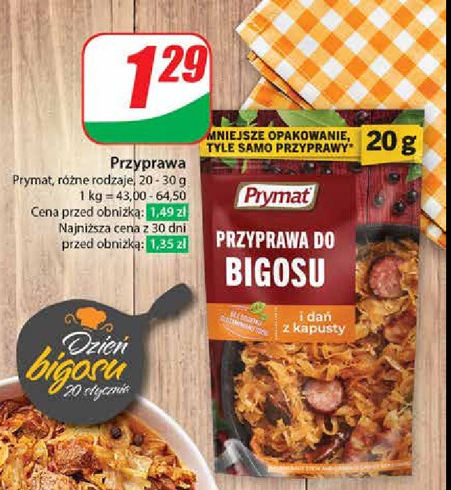 Przyprawa do bigosu Prymat promocja