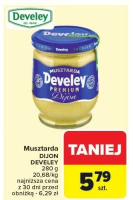 Musztarda DIJON DEVELEY PREMIUM promocja w Carrefour