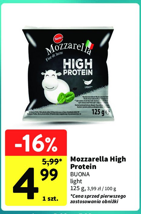 Ser mozzarella high protein Buona promocja