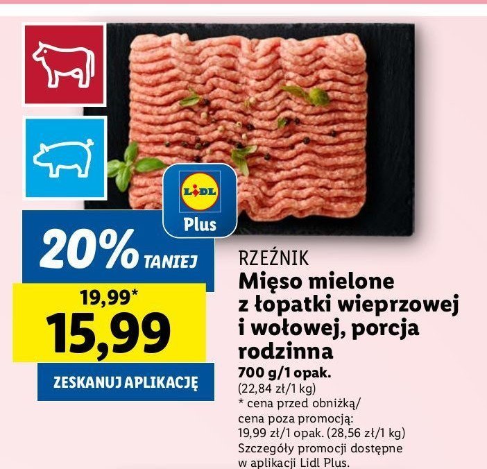 Mięso mielone z łopatki wieprzowej i wołowej Rzeźnik codzienna dostawa promocja