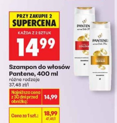 Szampon do włosów 400 ml, różne rodzaje promocja w Biedronka