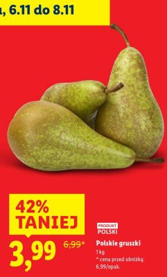 Gruszki polskie promocja w Lidl