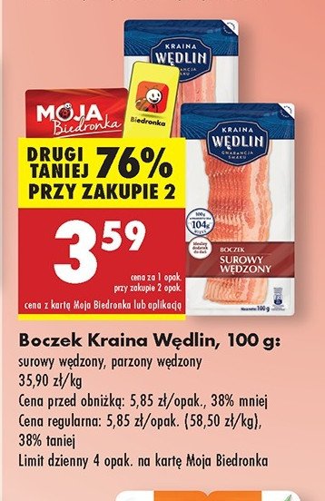 Boczek parzony Kraina wędlin promocja