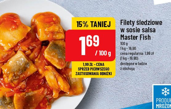 Filety sledziowe w sosie salsa Master fish promocja