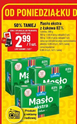 Masło ekstra z Łukowa 83%  promocja w POLOmarket