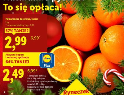 Owoce pomarańcze deserowe, luzem 1 kg promocja w Lidl