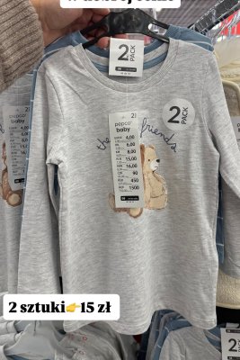 Longsleeve dziecięcy Pepco Baby promocja w Pepco