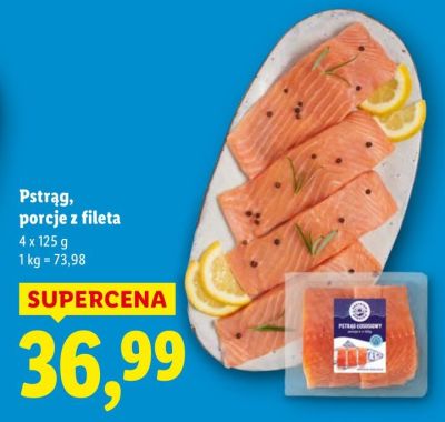 Pstrąg porcje z fileta promocja w Lidl