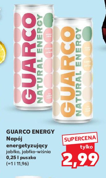 Napój energetyczny jabłkowy Guarco promocja