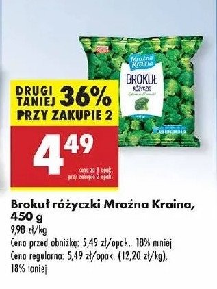 Brokuł różyczki Mroźna kraina promocja