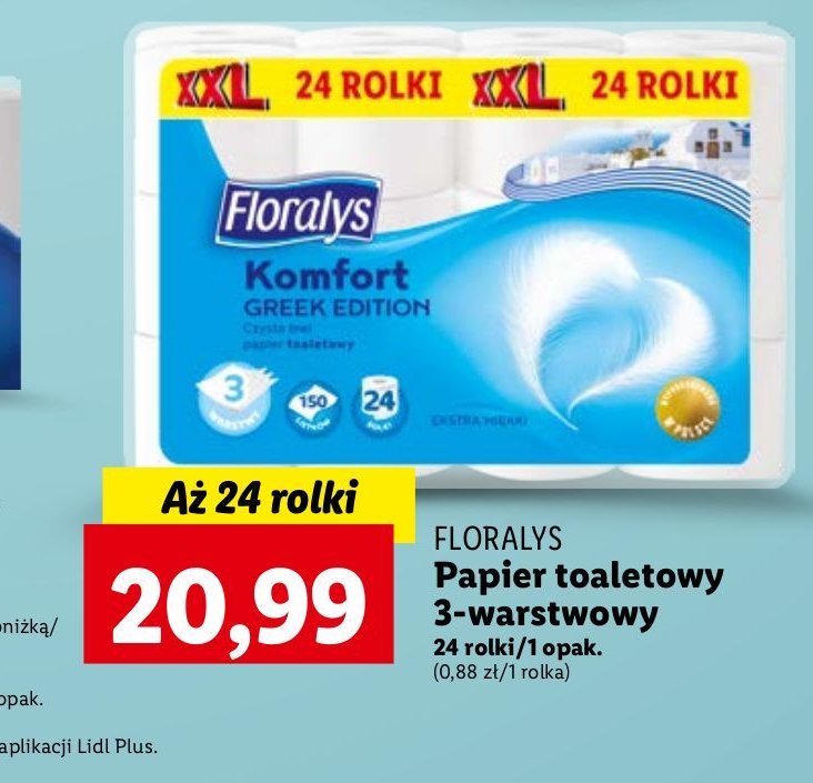 Papier toaletowy greek edition Floralys promocja